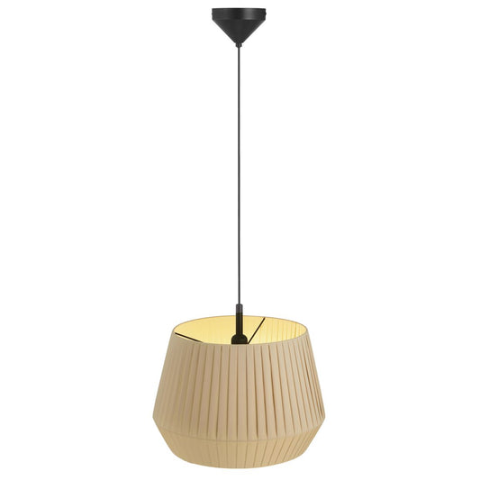 Dicte Pendellampe Hängelampe Ø 40 cm Beige/Schwarz - Voelpe