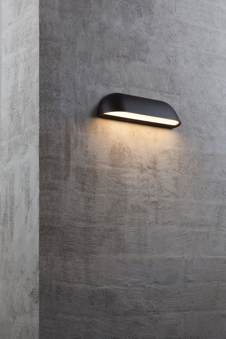 Front LED Wandlampe 26 x 6,8 cm Schwarz