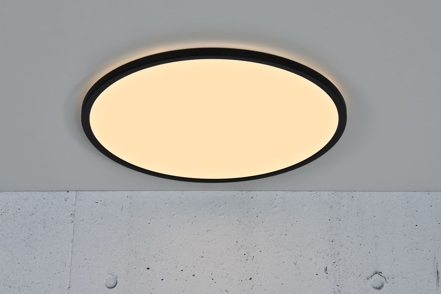 Oja Deckenlampe Ø 60 cm mit Moodmaker Dimmer Schwarz - Voelpe