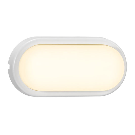 Cuba Bright oval Wandlampe LED Weiß