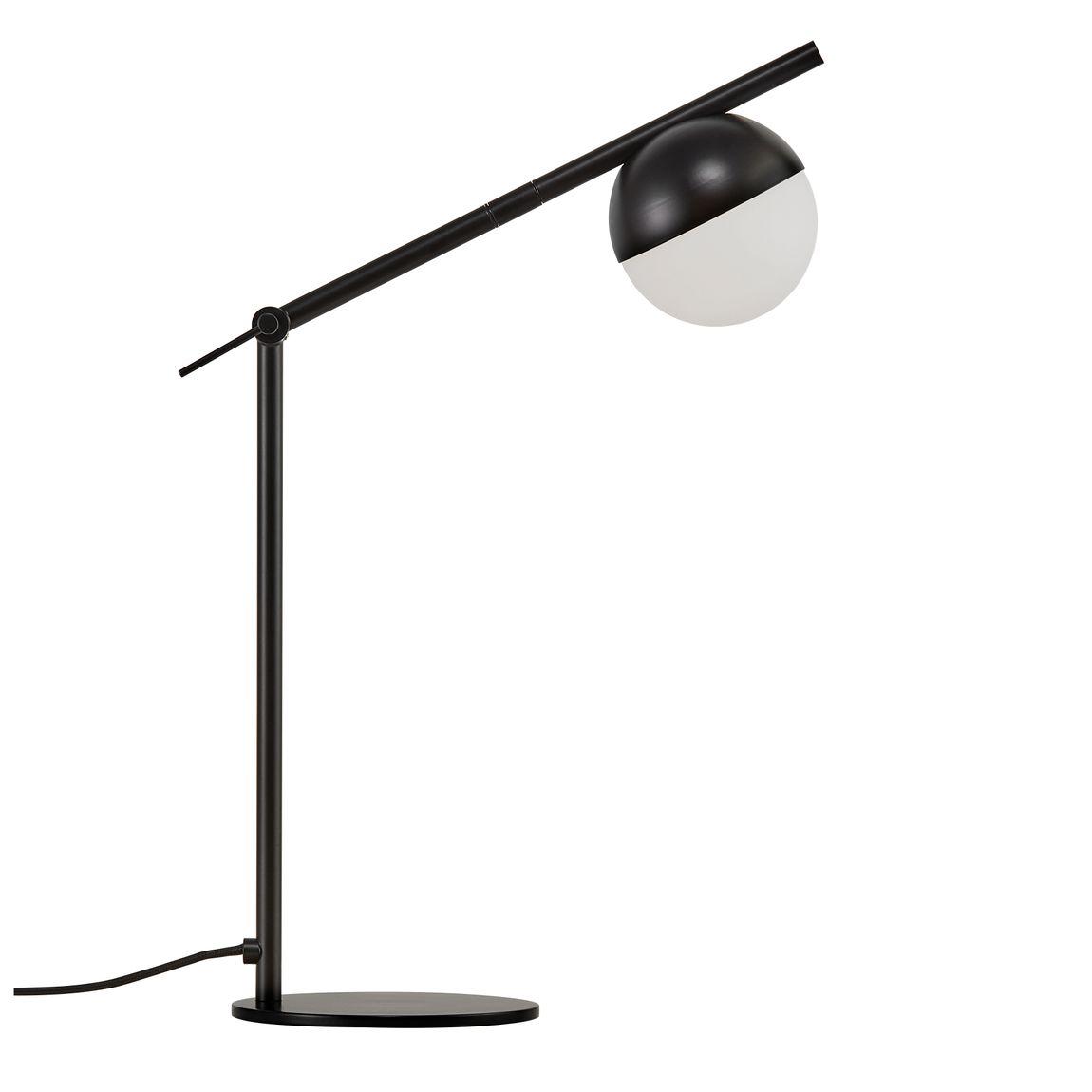 Contina Tischlampe Leselampe Ø 10 cm Schwarz/Weiß