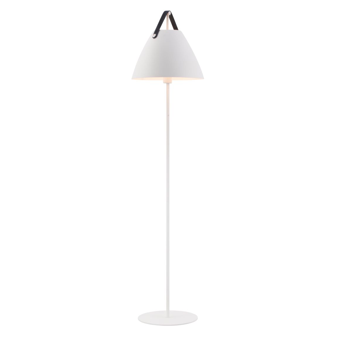 Strap Stehlampe Ø 36 cm Leselampe Weiß - Voelpe