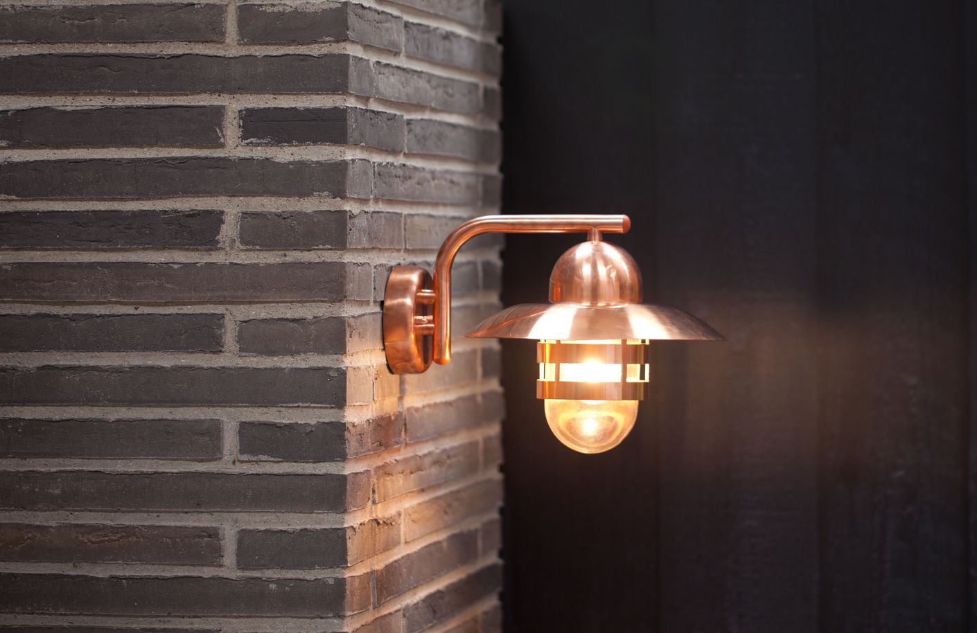 Nibe Wandlampe E27 Kupfer