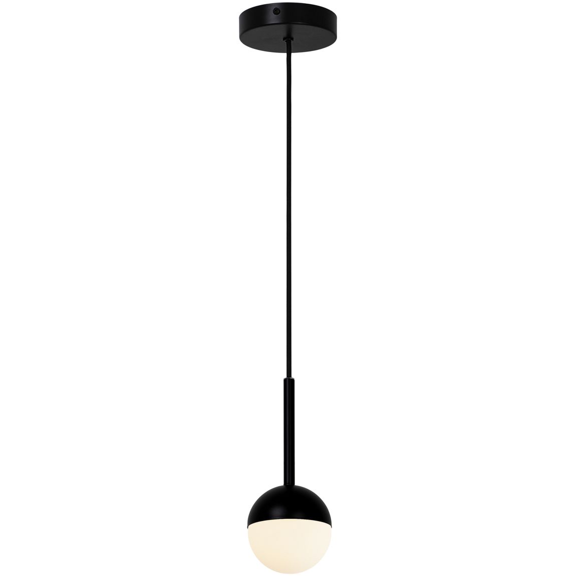 Contina Pendellampe Hängelampe Ø 10 cm Schwarz - Voelpe