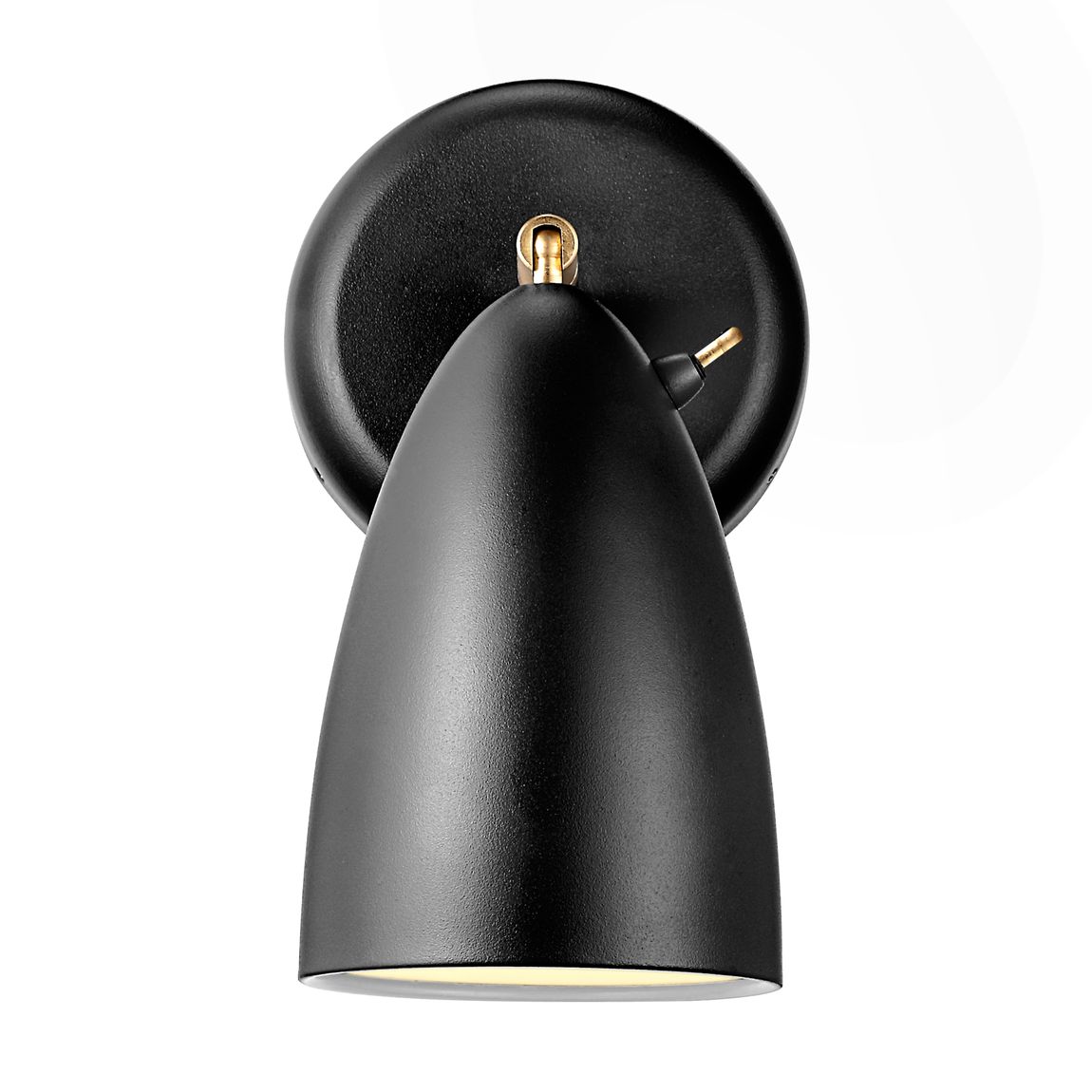 Nexus Wandlampe Leselampe Ø 10 cm Schwarz - Voelpe