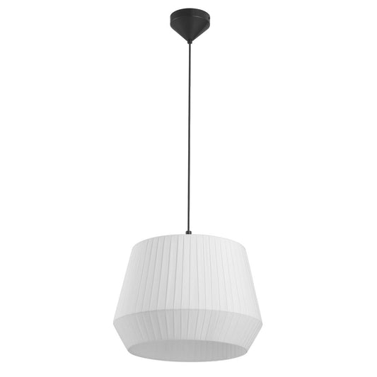 Dicte Pendellampe Hängelampe Ø 40 cm Weiß/Schwarz