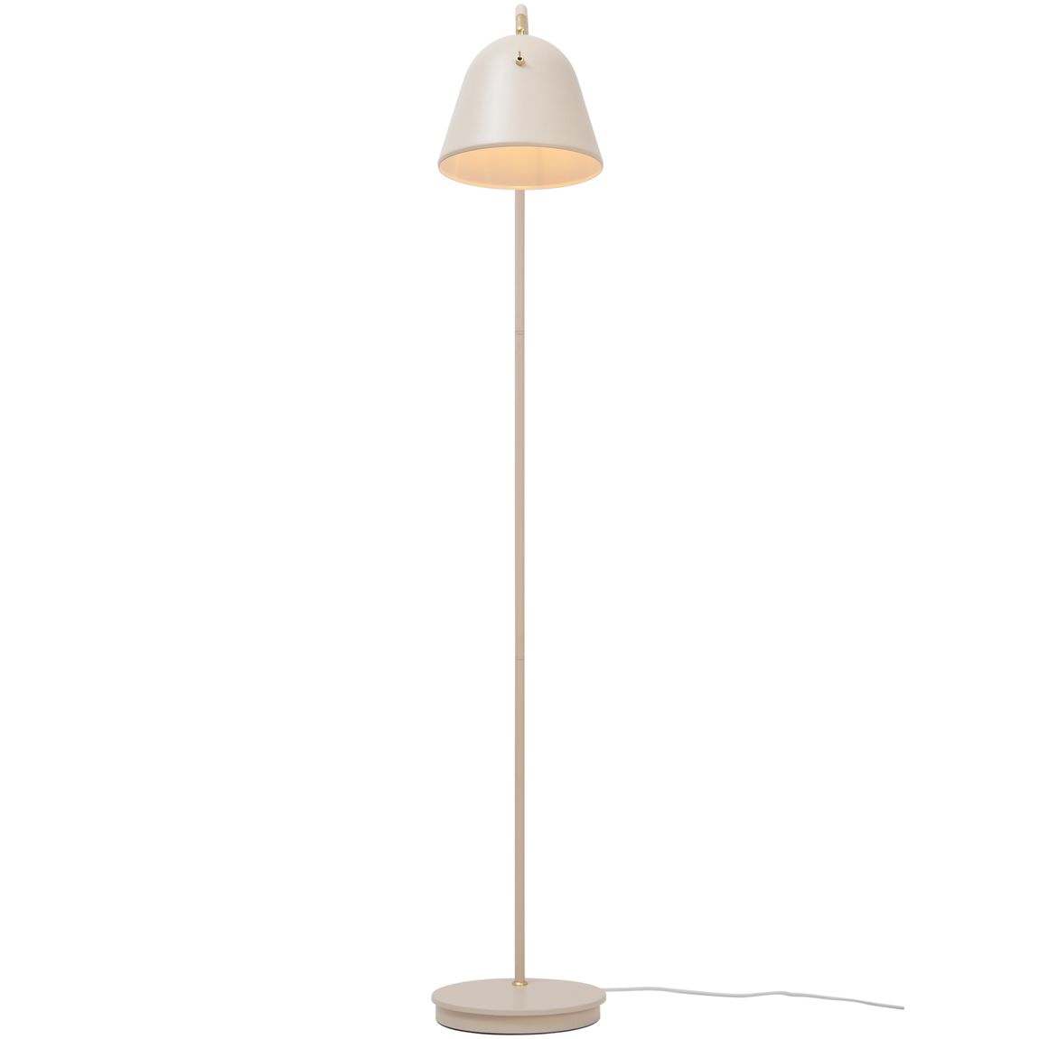 Fleur Stehlampe Leselampe Ø 23,4 cm Weiß / Beige - Voelpe