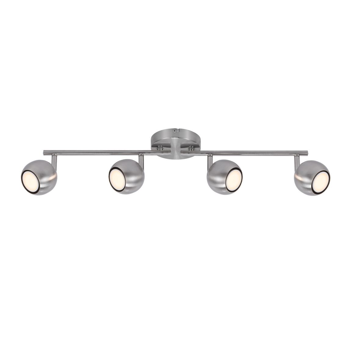 Chicago Deckenlampe 4 verstellbare Spots Silber - Voelpe