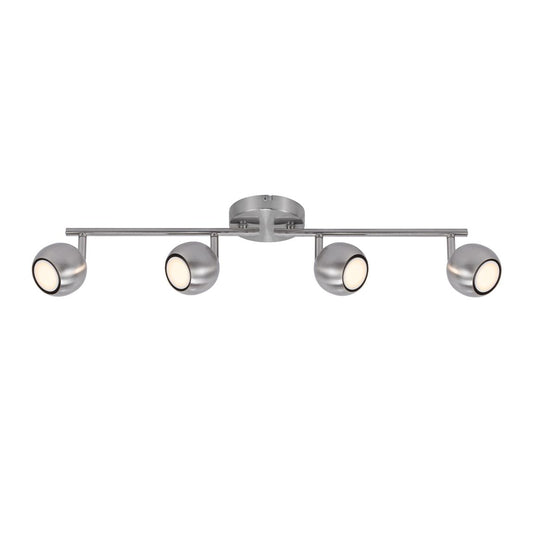 Chicago Deckenlampe 4 verstellbare Spots Silber - Voelpe