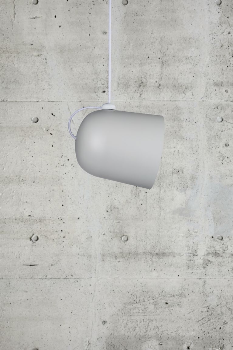 Angle TM Hängelampe E27 Weiß / Telegrau