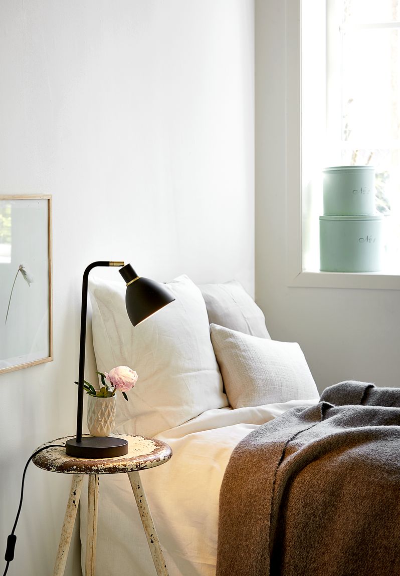 Ray Tischlampe Leselampe Schwarz