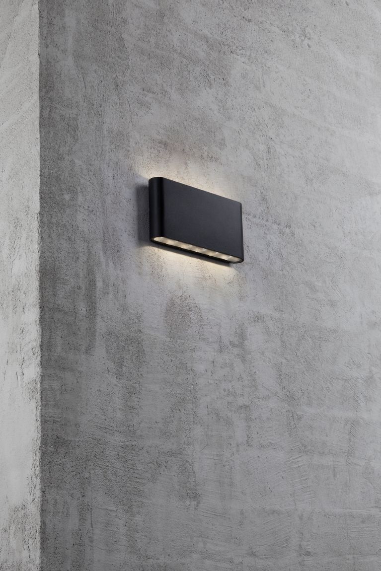 Kinver Wandlampe LED Schwarz