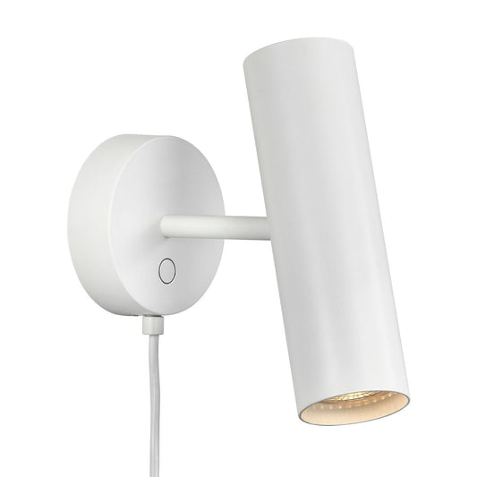 Mib Wandlampe Leselampe Ø 6 cm Weiß