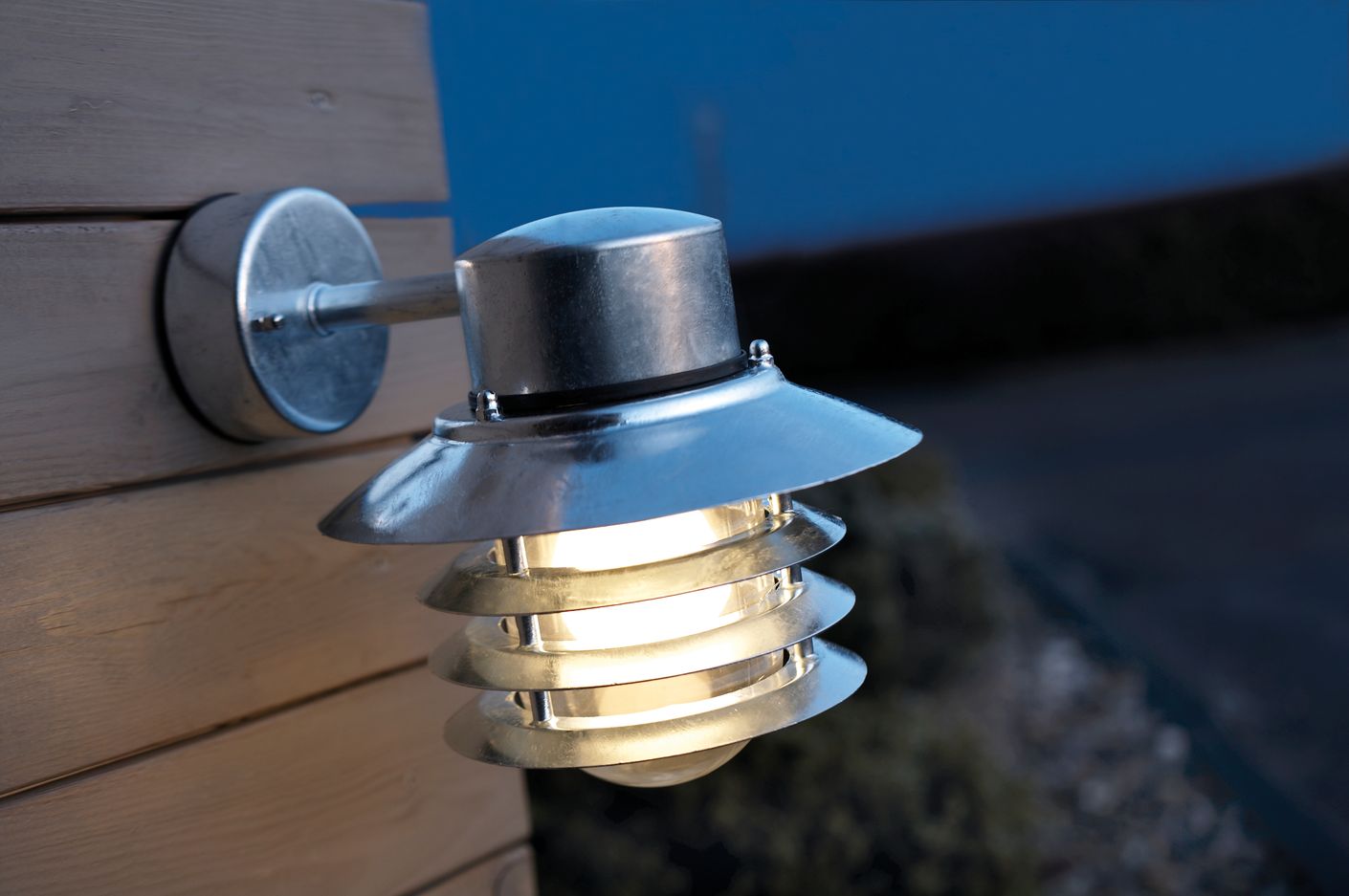 Vejers Wandlampe E27 Verzinkt
