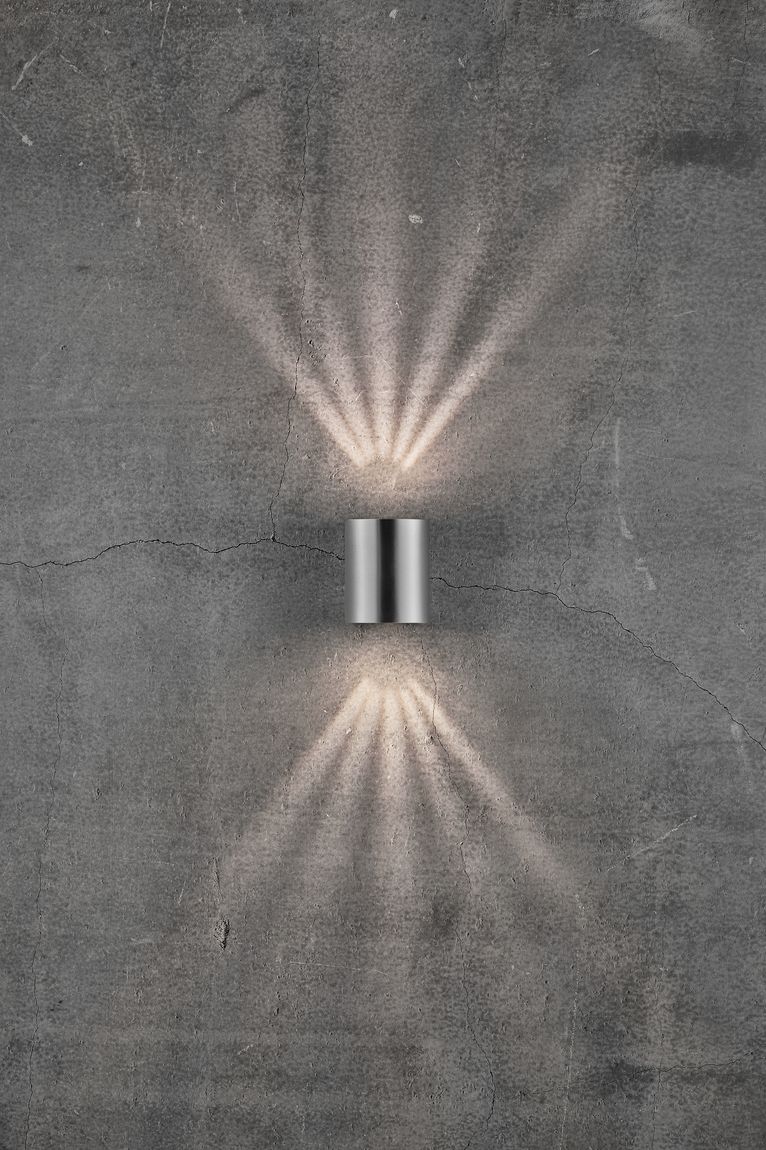 Canto 2 Wandlampe LED Edelstahl