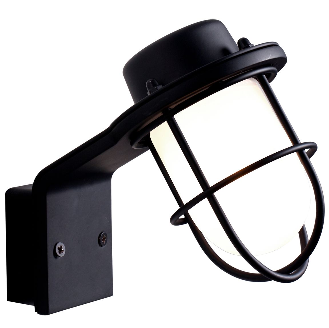Marina Wandlampe Badezimmer Ø 5,5 cm Schwarz
