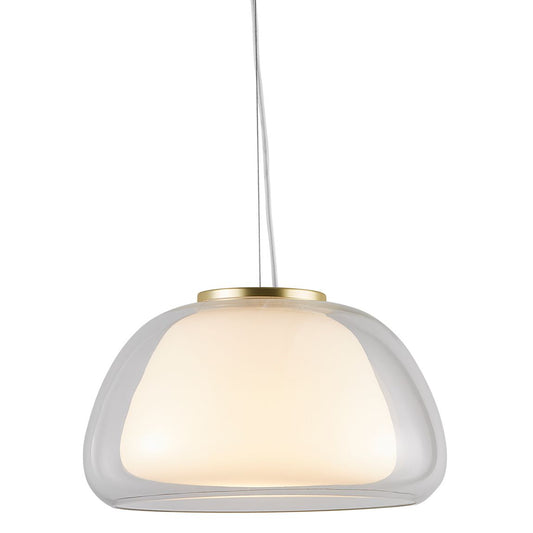 Jelly Pendellampe Hängelampe Ø 39 cm Weiß/Messing