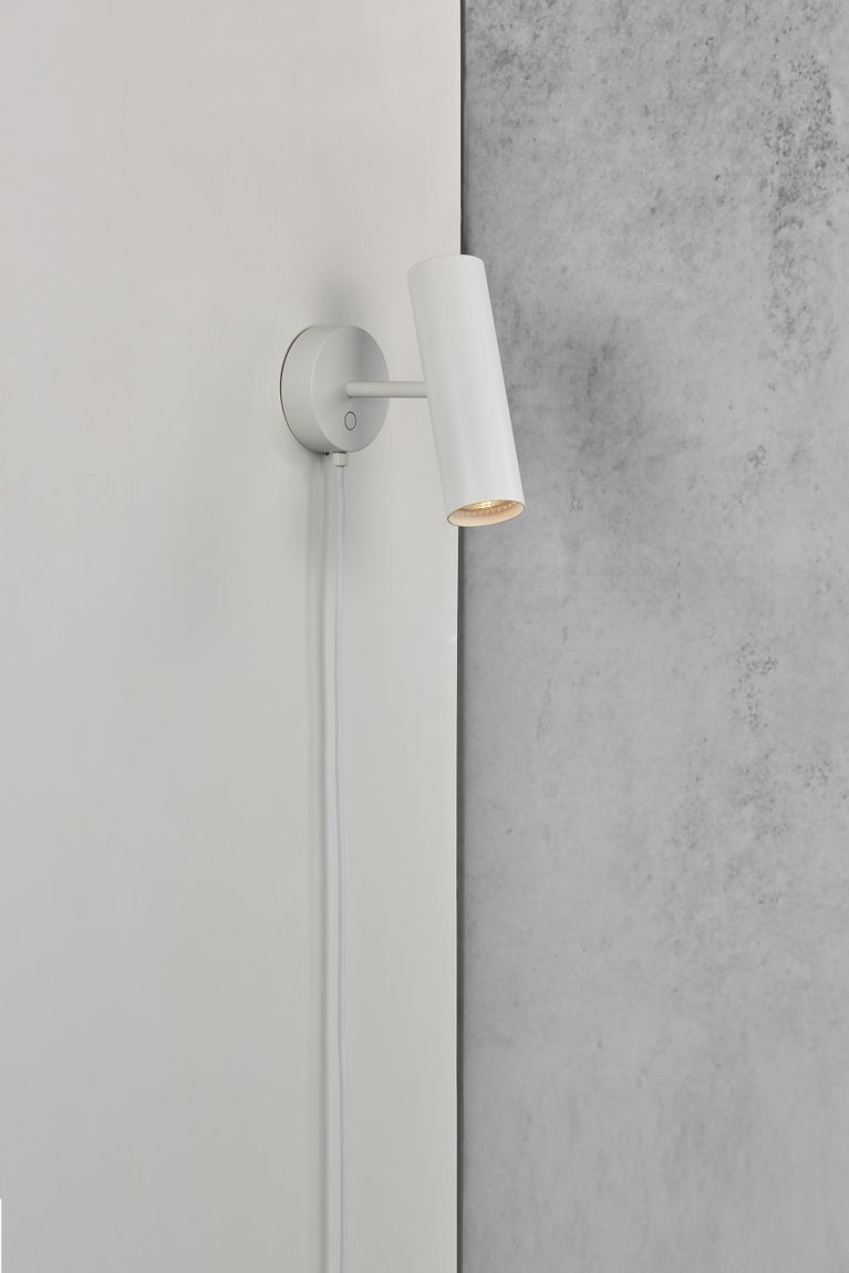 Mib Wandlampe Leselampe Ø 6 cm Weiß