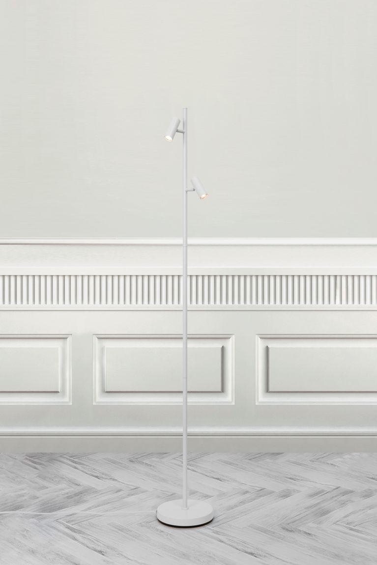 Omari Stehlampe Leselampe Ø 3 cm Weiß