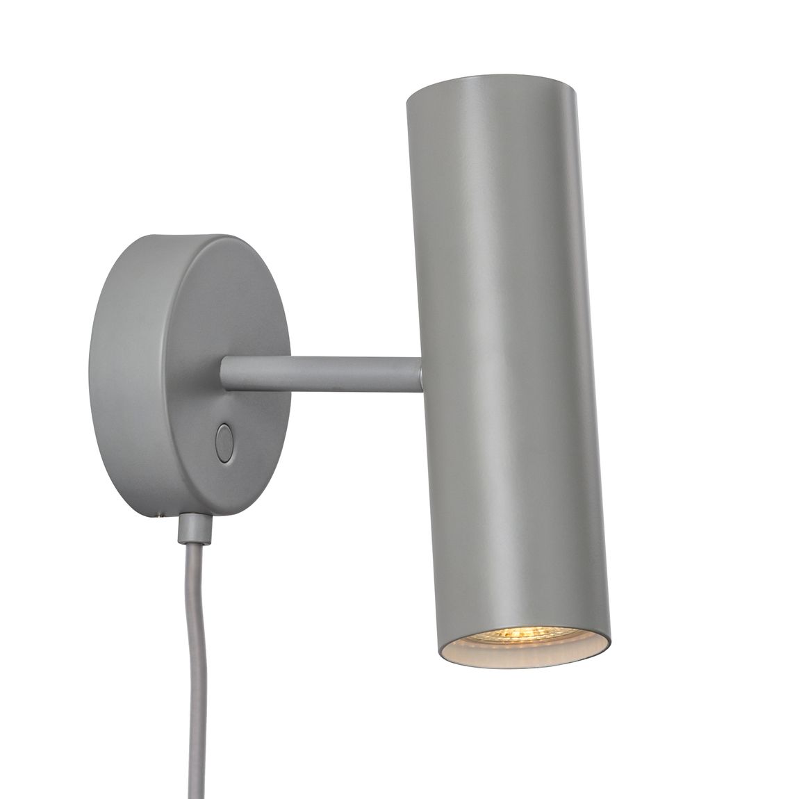 Mib Wandlampe Leselampe Ø 6 cm Grau - Voelpe