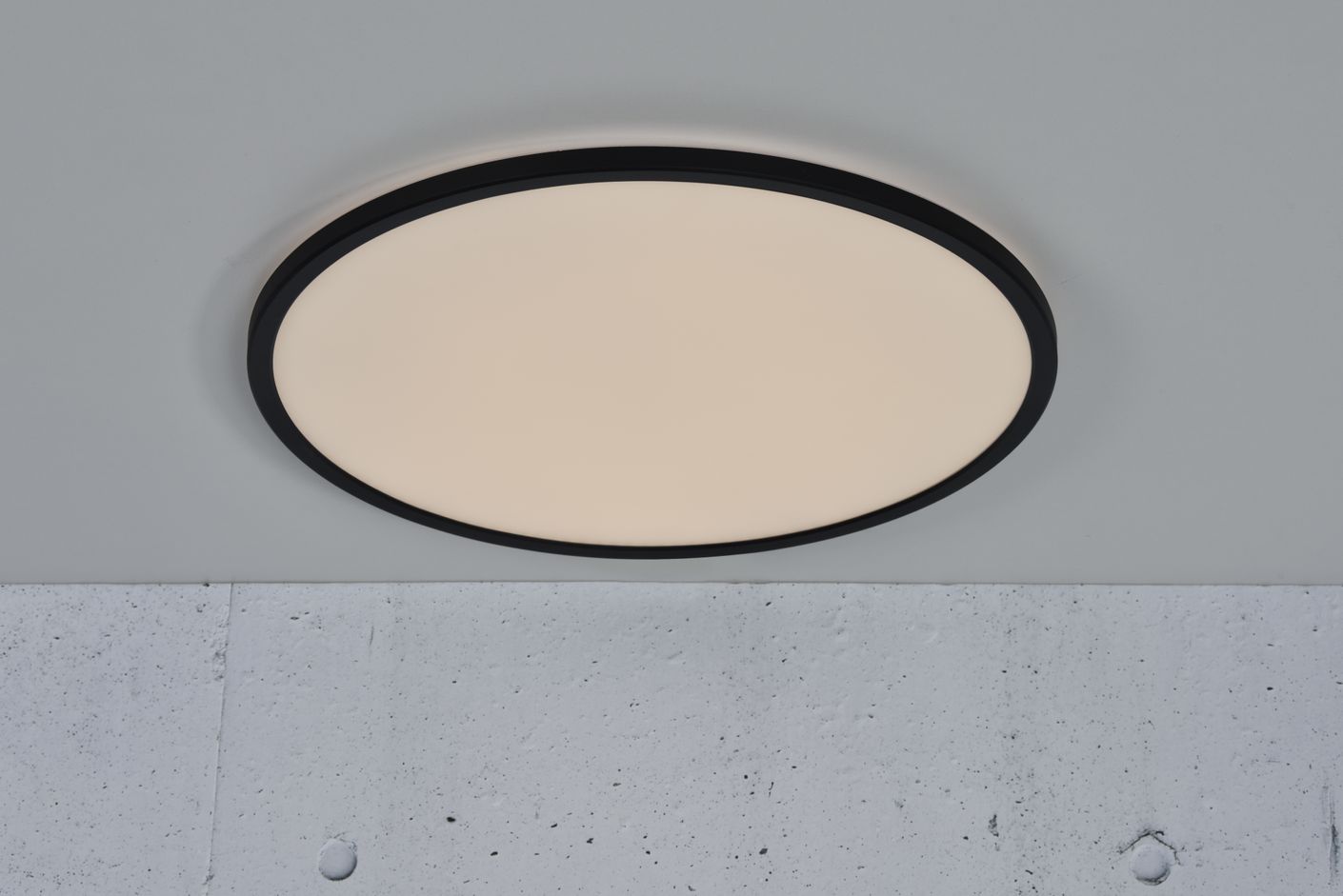 Oja Deckenlampe Ø 60 cm mit Moodmaker Dimmer Schwarz - Voelpe