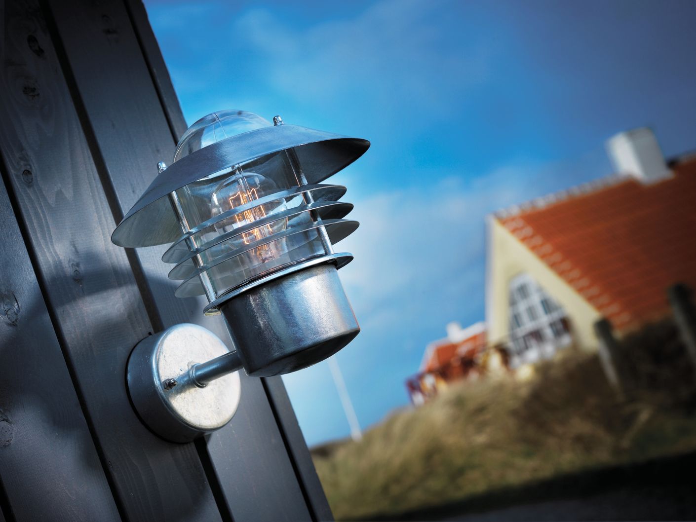 Vejers Wandlampe E27 Verzinkt