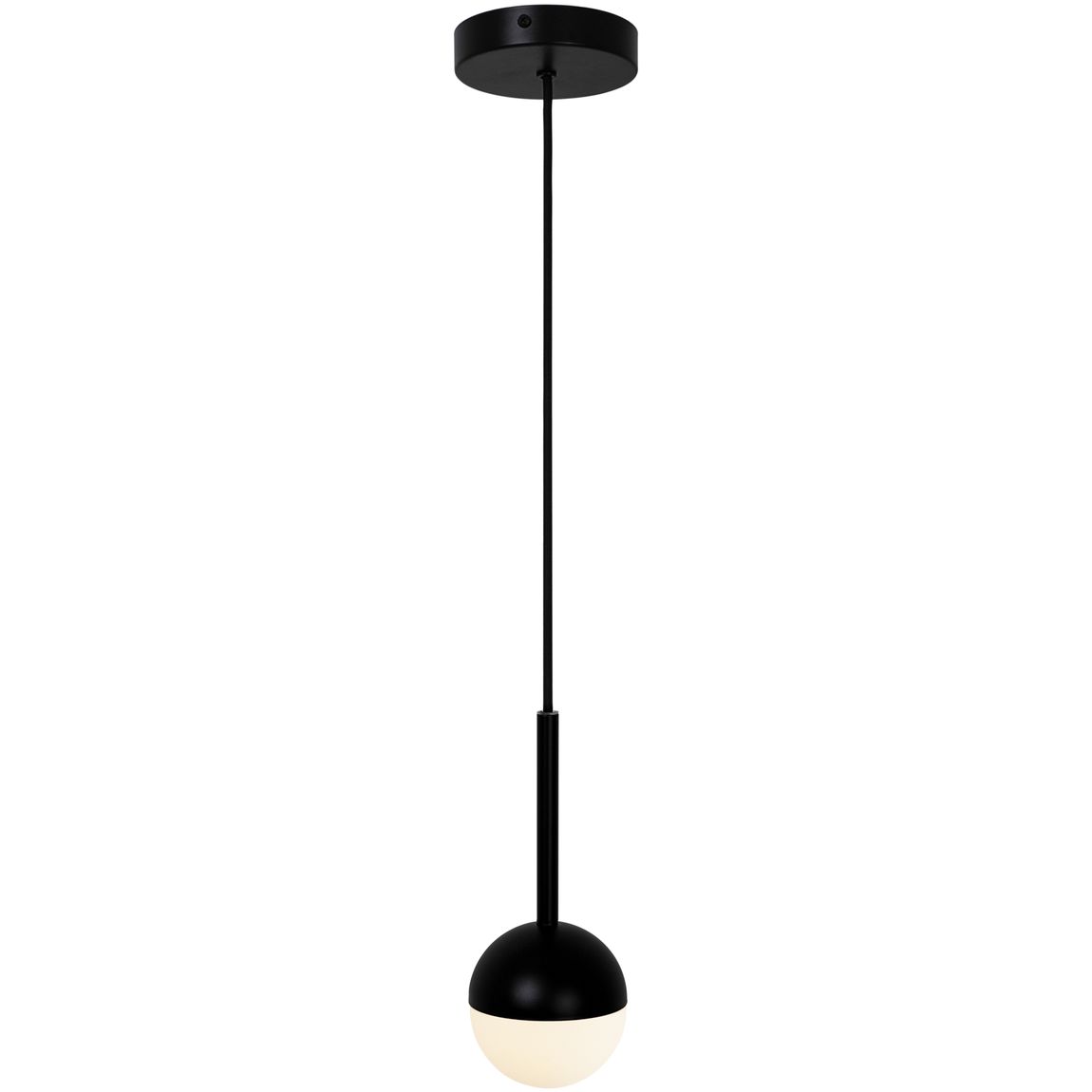 Contina Pendellampe Hängelampe Ø 10 cm Schwarz - Voelpe