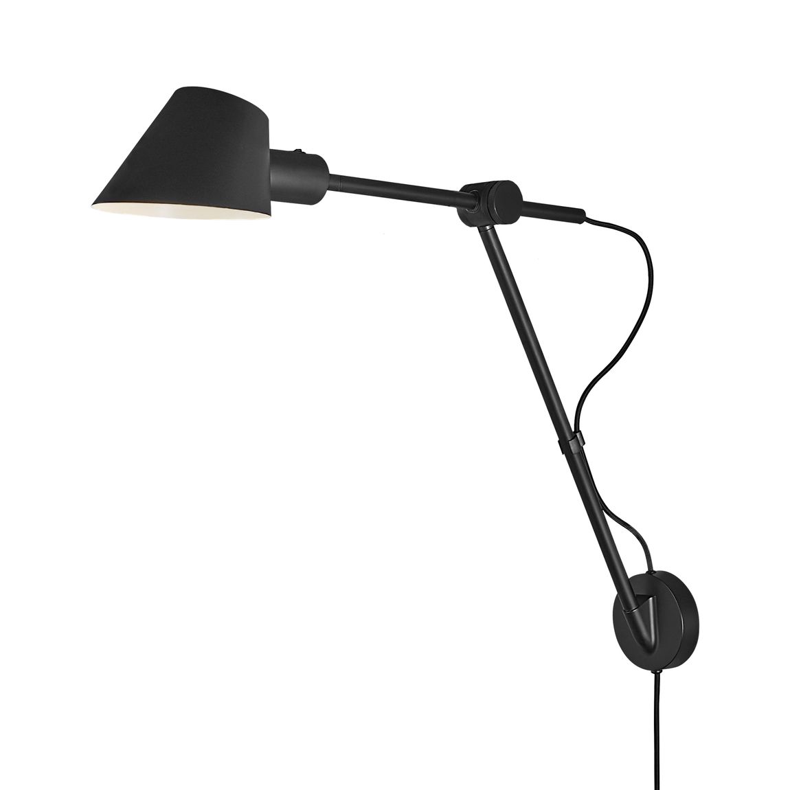 Stay TM Long Wandlampe E27 Schwarz - Voelpe