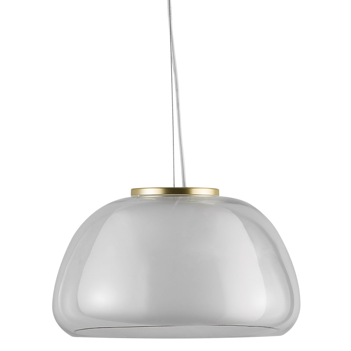 Jelly Pendellampe Hängelampe Ø 39 cm Weiß/Messing