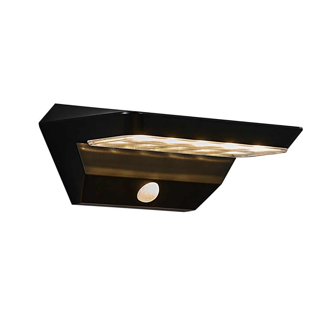 Agena Solar Wandlampe Schwarz