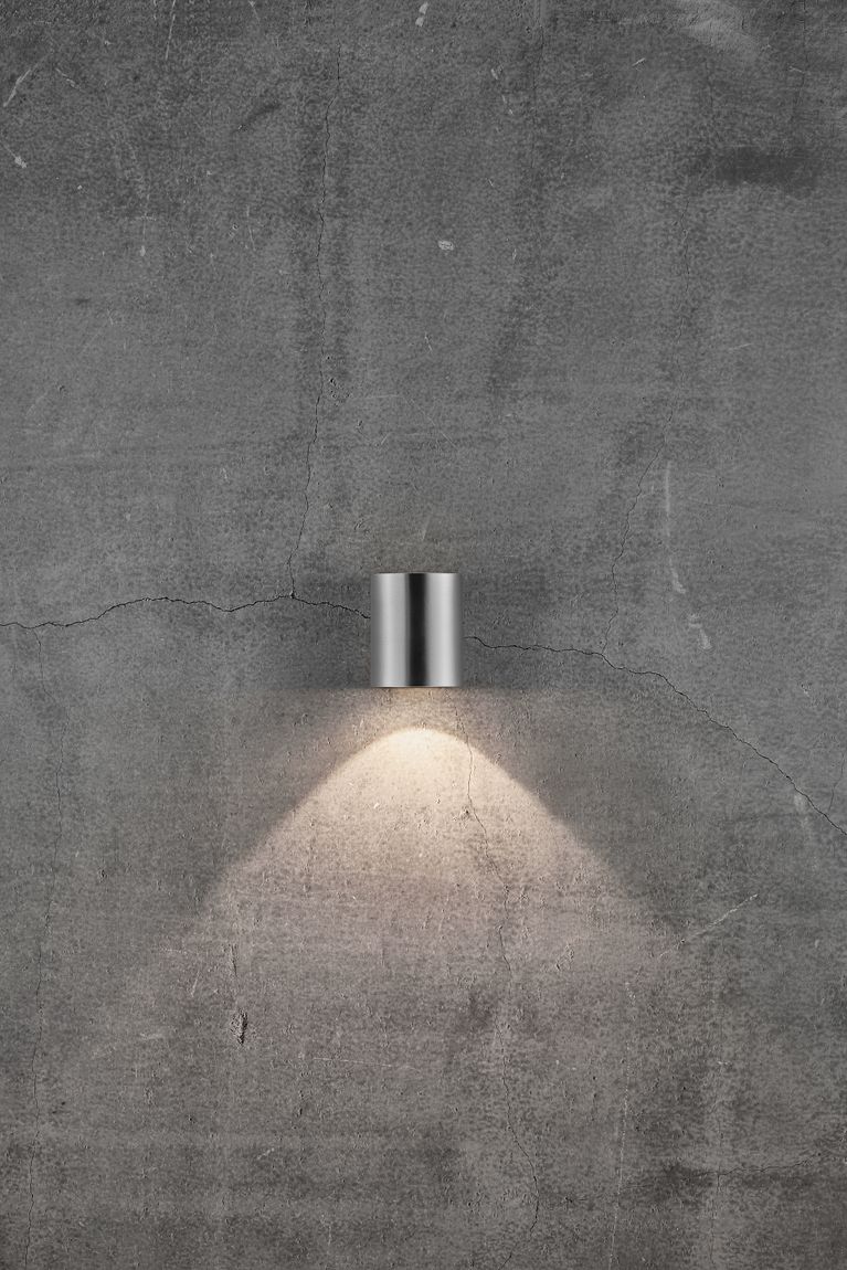 Canto 2 Wandlampe LED Edelstahl