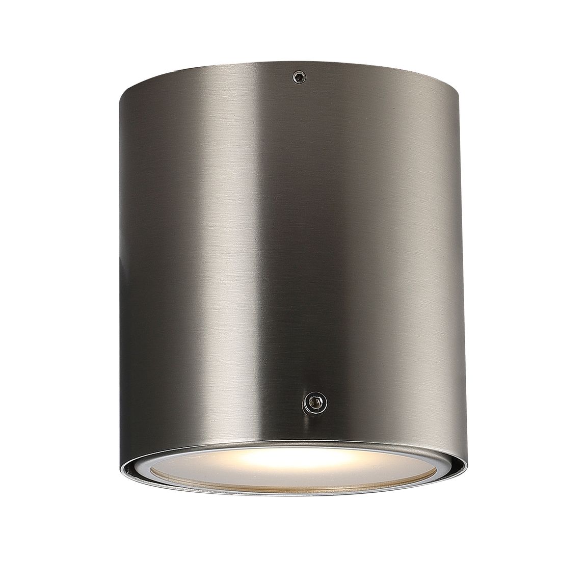 IP S4 LED Deckenlampe Badezimmer Ø 10 cm Silber - Voelpe