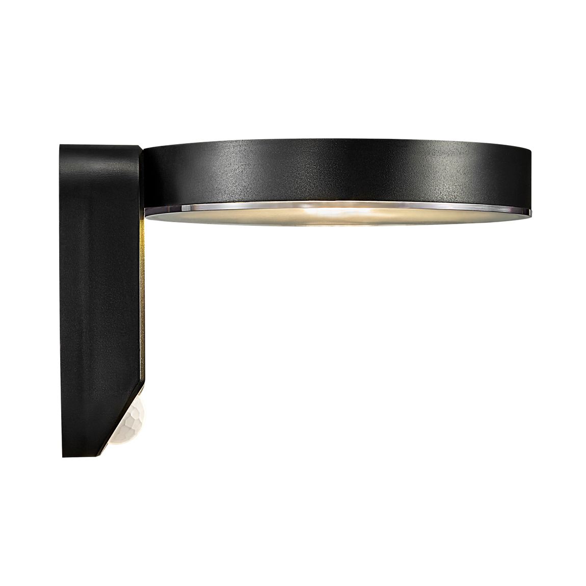 Rica Round Solar Wandlampe Schwarz