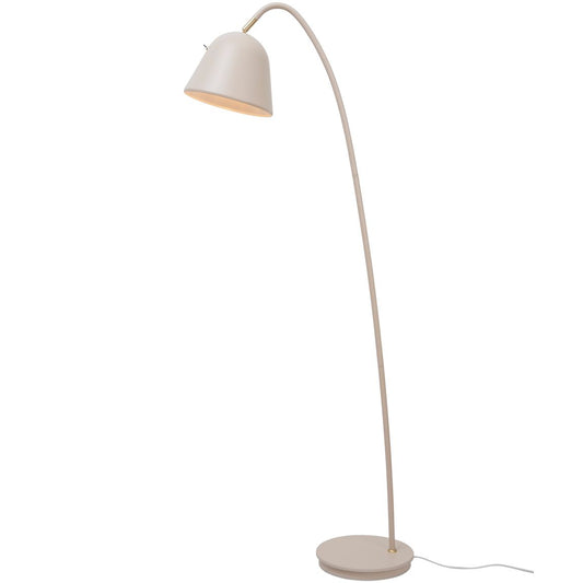 Fleur Stehlampe Leselampe Ø 23,4 cm Weiß / Beige - Voelpe