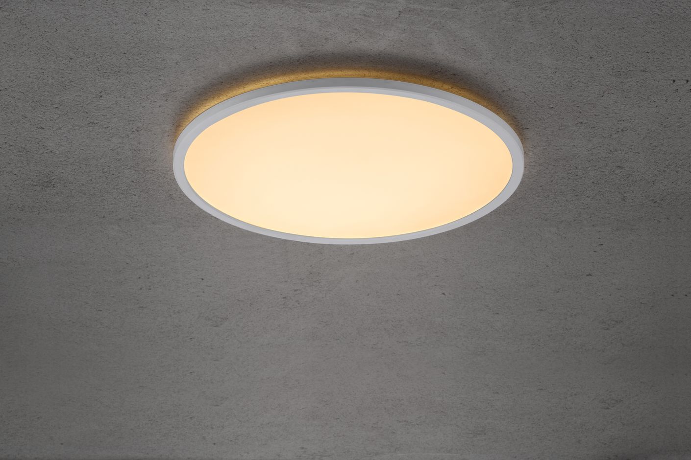 Oja Deckenlampe Ø 42,4 cm mit Moodmaker Dimmer Weiß
