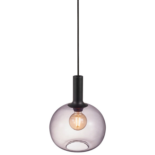 Alton Hängelampe Ø 25 cm Glas Grau