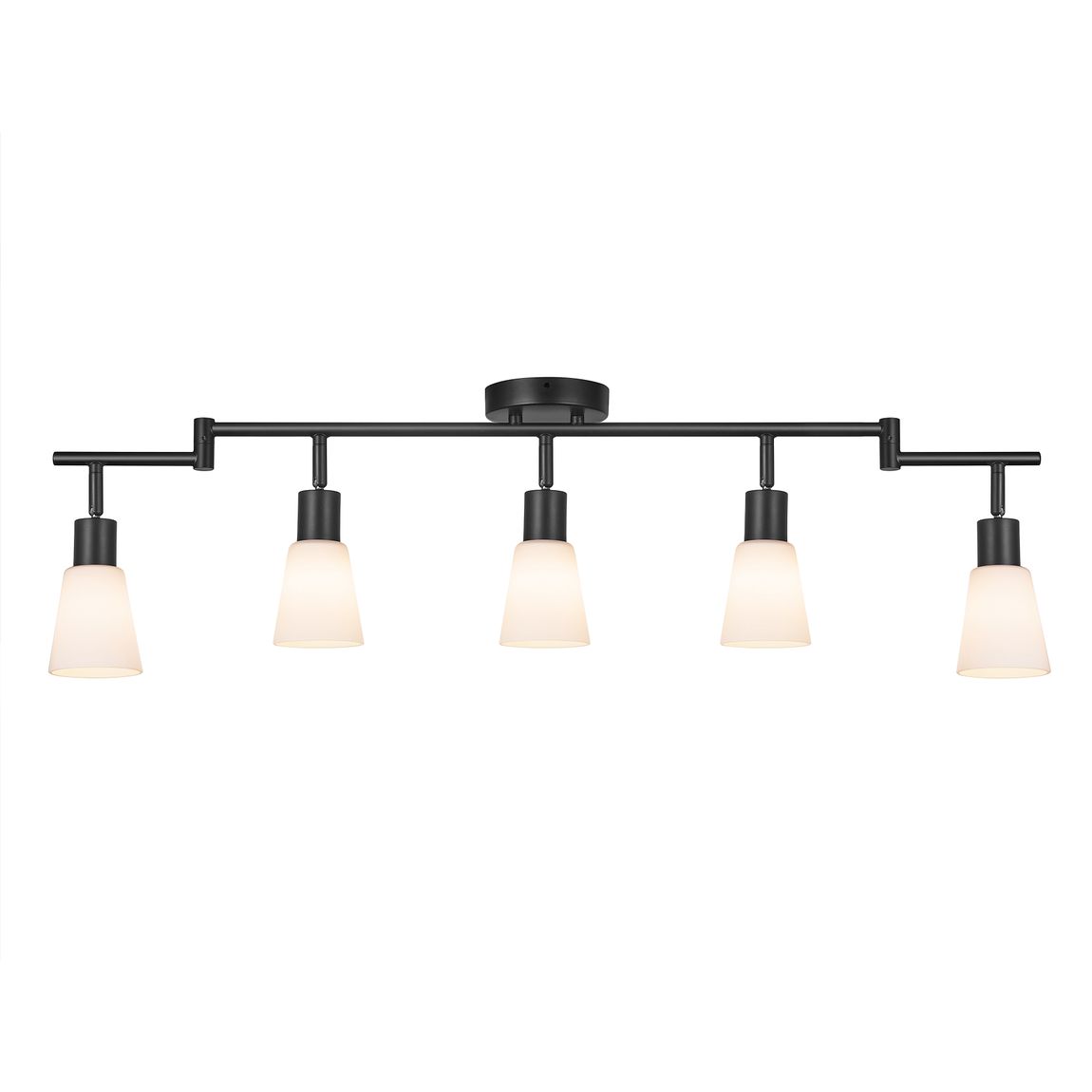Cole Deckenlampe 5 verstellbare Spots Ø 8 cm Schwarz