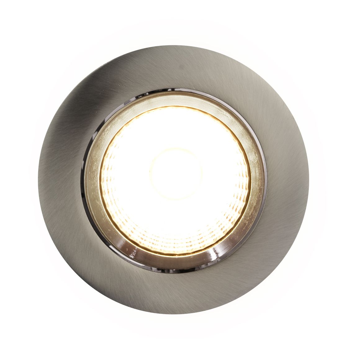 Dorado LED Einbauspot Ø 7,2 cm 3er-Set Verstellbar Silber - Voelpe