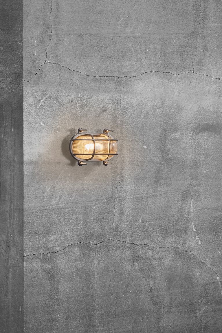Helford Wandlampe E27 Nickel