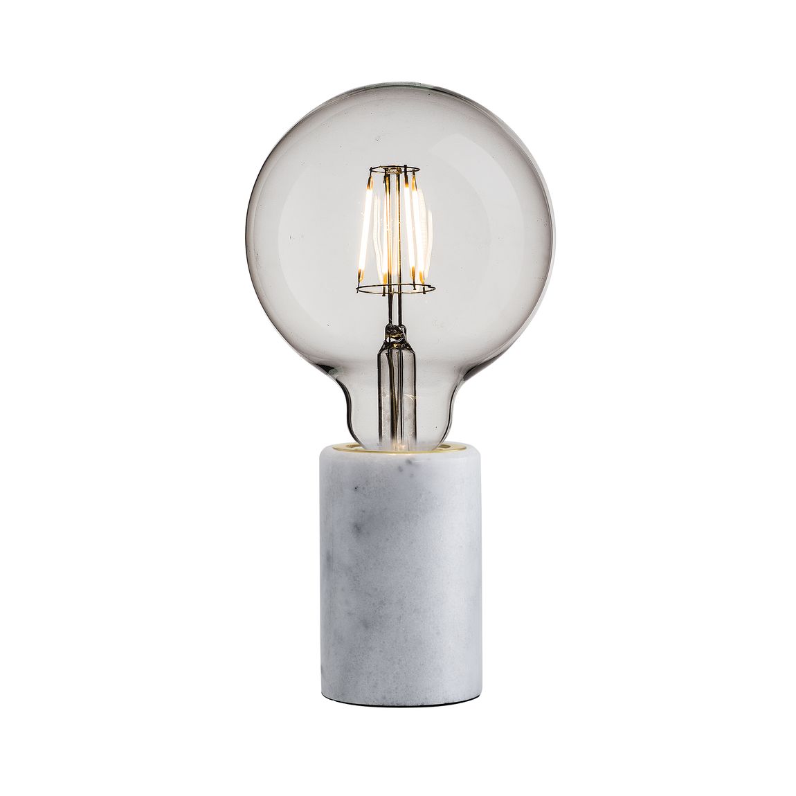 Siv Tischlampe Designerlampe Ø 6 cm Weiß Marmor - Voelpe