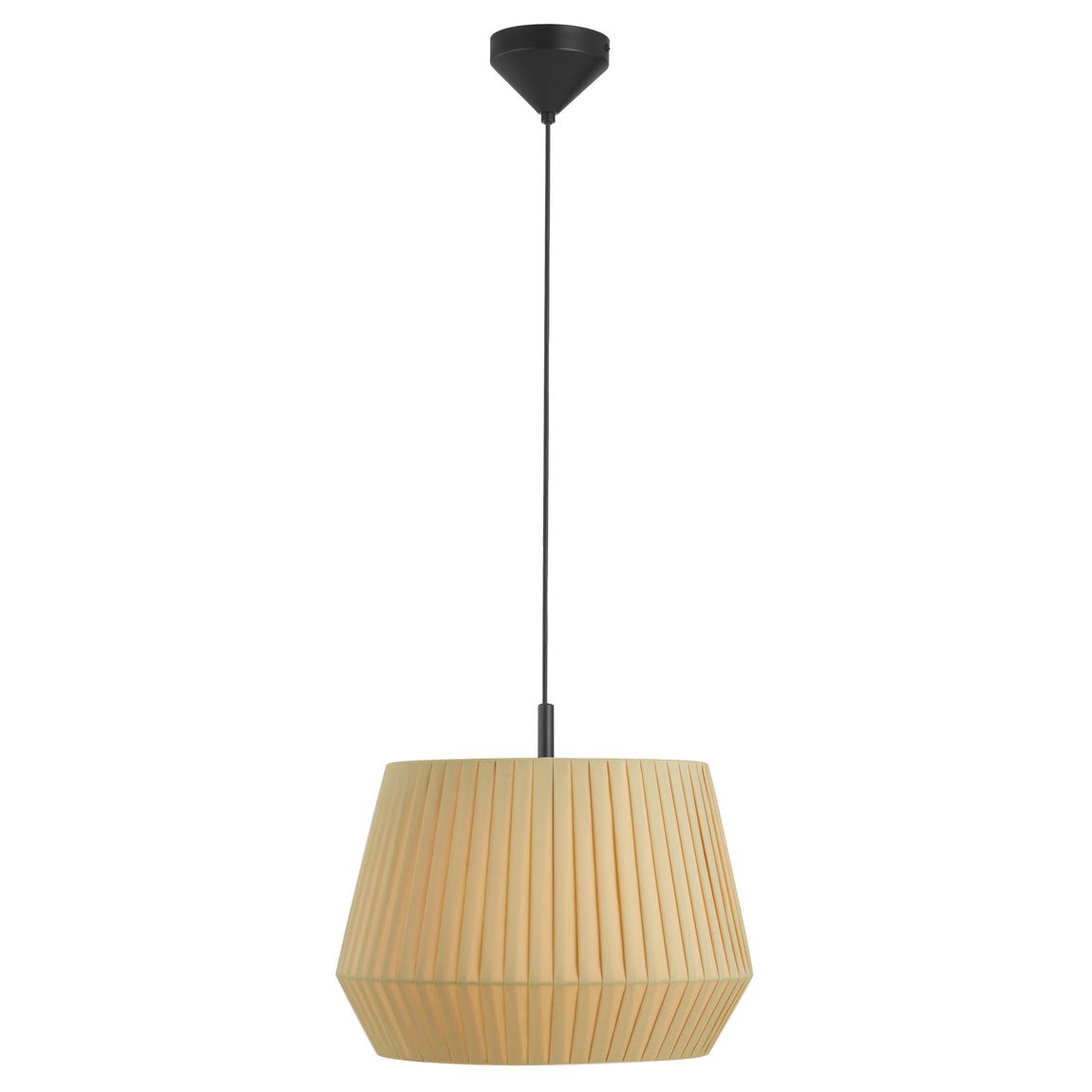 Dicte Pendellampe Hängelampe Ø 40 cm Beige/Schwarz - Voelpe