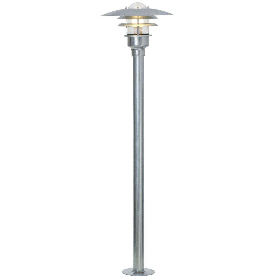 Lønstrup Gartenlampe Gartenlaterne Ø 32 cm Outdoor Verzinkt Silber - Voelpe