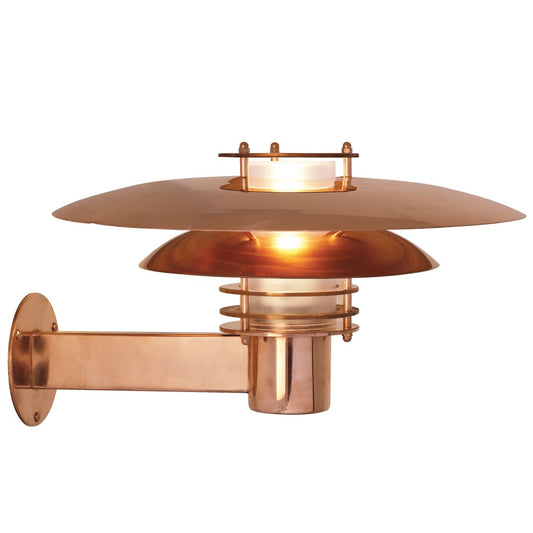 Phoenix Wandlampe Ø 39 cm Outdoor Kupfer
