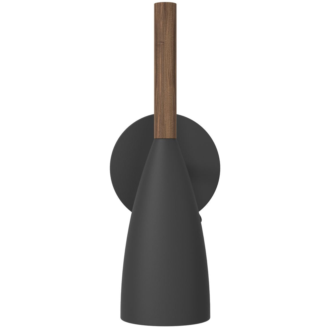 Pure Wandlampe Leselampe Ø 7,5 cm Schwarz/Nussbaum