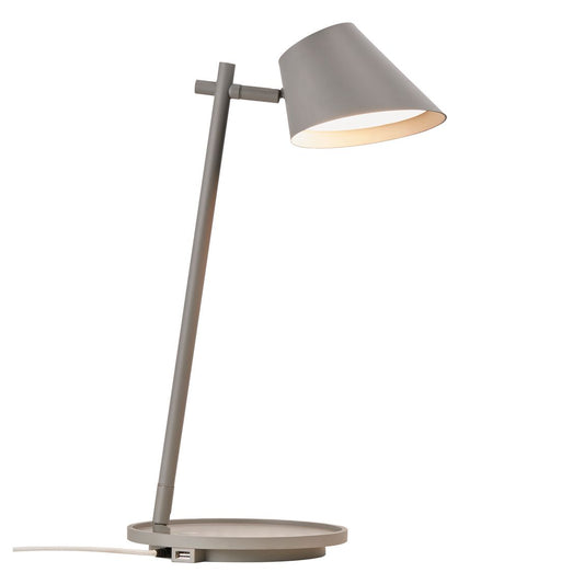 Stay Tischlampe Leselampe Ø 14,5 cm Grau - Voelpe