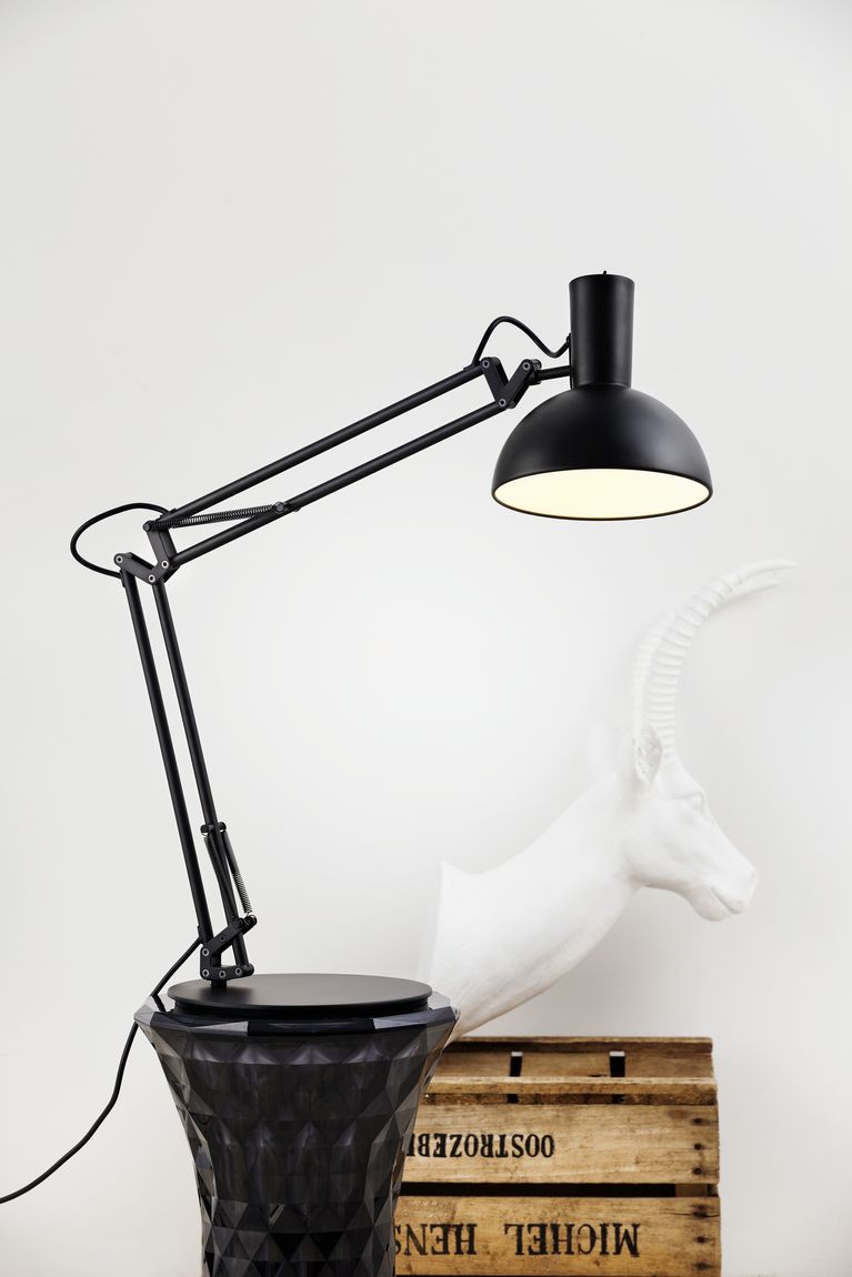 Arki Tischlampe E27 Schwarz - Voelpe