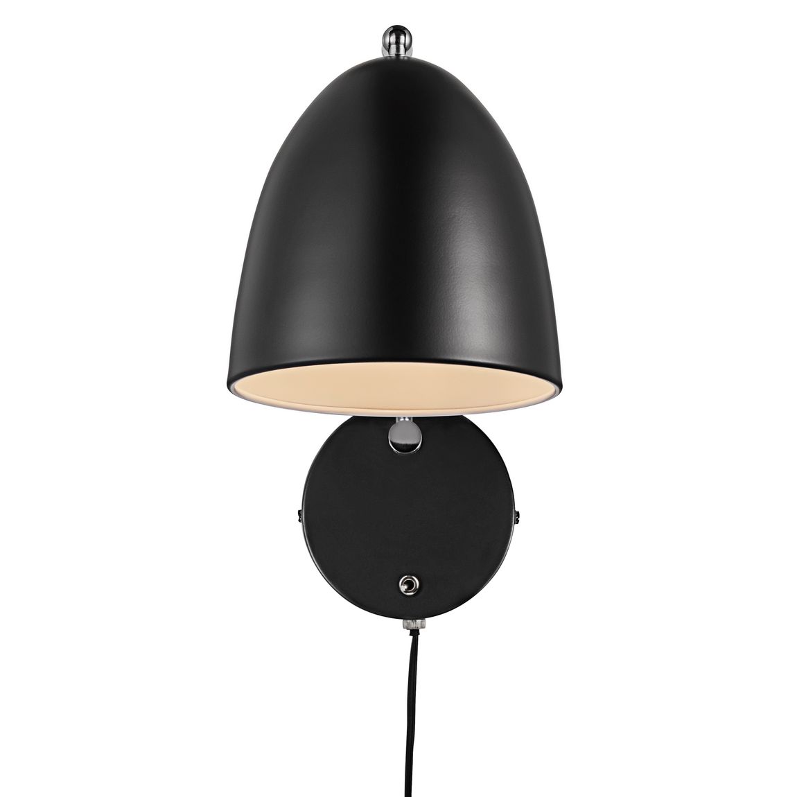 Alexander Wandlampe Leselampe Ø 16 cm Schwarz - Voelpe