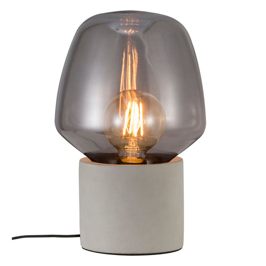 Christina Tischlampe Ø 20 cm Beton / Schwarz