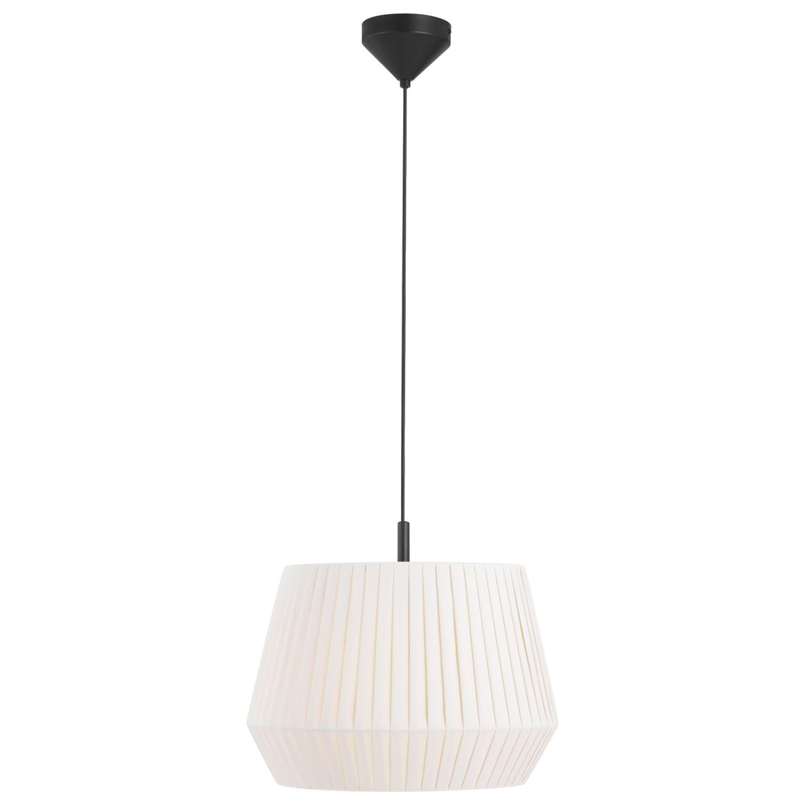 Dicte Pendellampe Hängelampe Ø 40 cm Weiß/Schwarz
