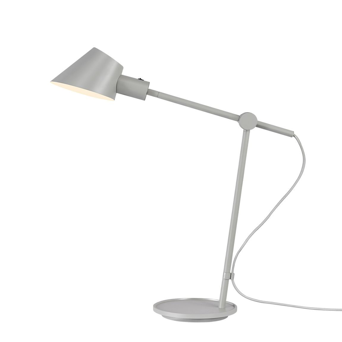 Stay Long Tischlampe Leselampe Ø 15 cm Grau - Voelpe